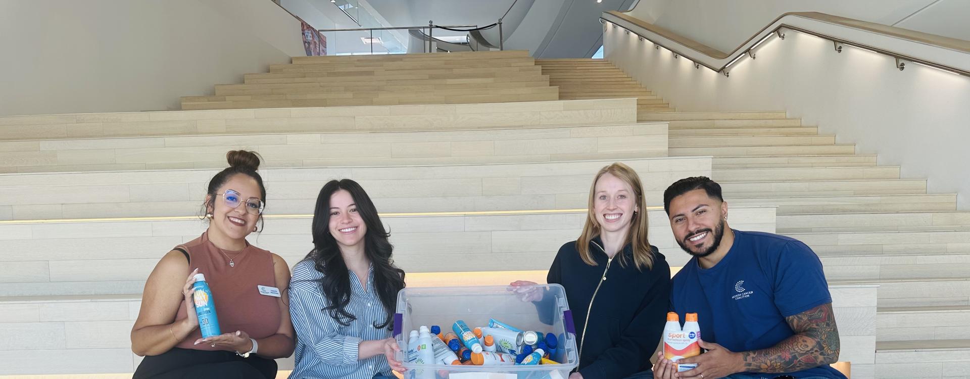 Sunscreen Donation - valerie martinez, maggie, emily ames and jorge arambula