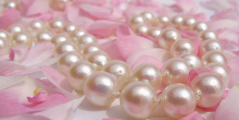 pink and pearls