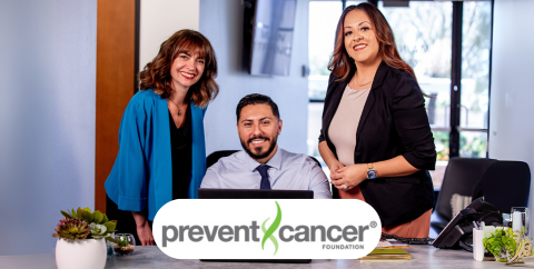 navigation to screening with prevent cancer logo